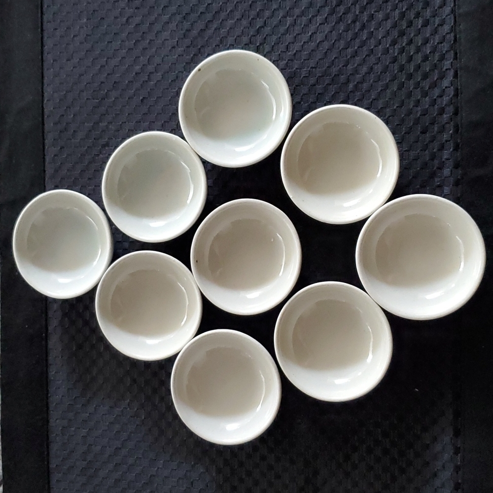 Set of 9 Mini Plates/Sauce Plates
